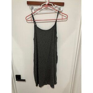 Pink Blush Women's Maternity Tank Slip Dress, Gray, Large